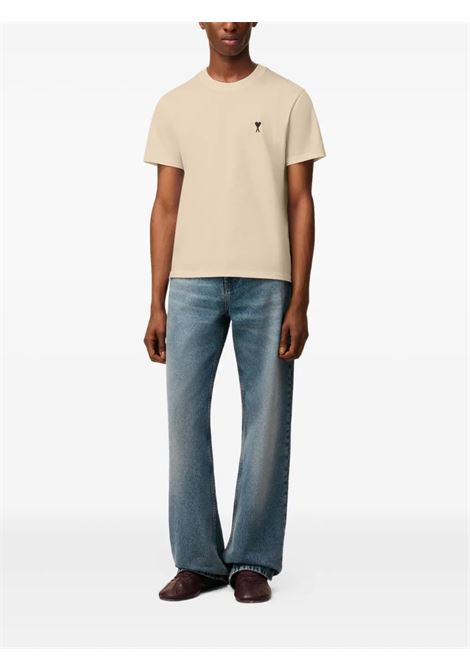 t-shirt contasted adc unisex creama AMI PARIS | HTS346.724229